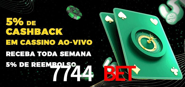 Promoções do cassino ao Vivo 7744 bet